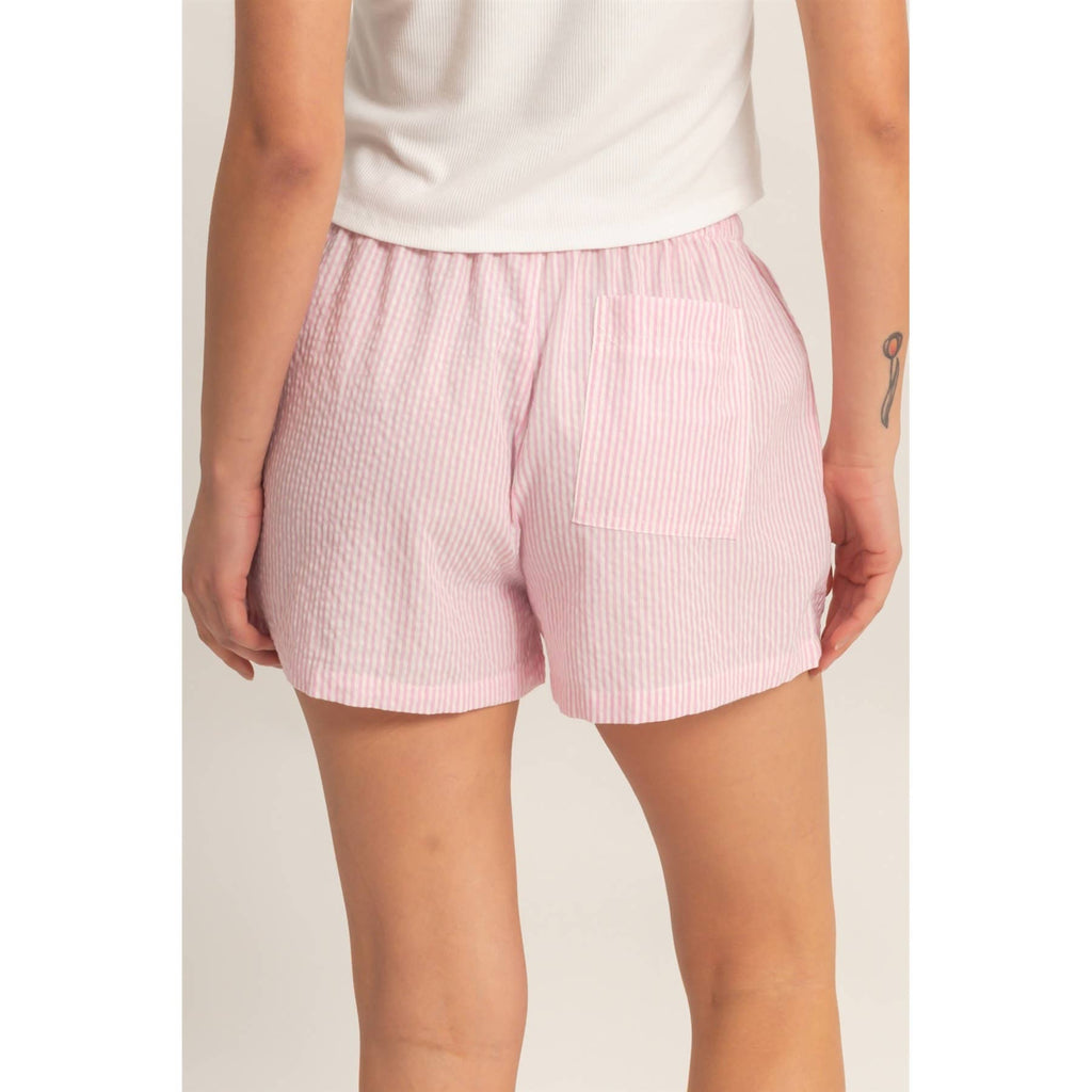 Striped Drawstring Shorts