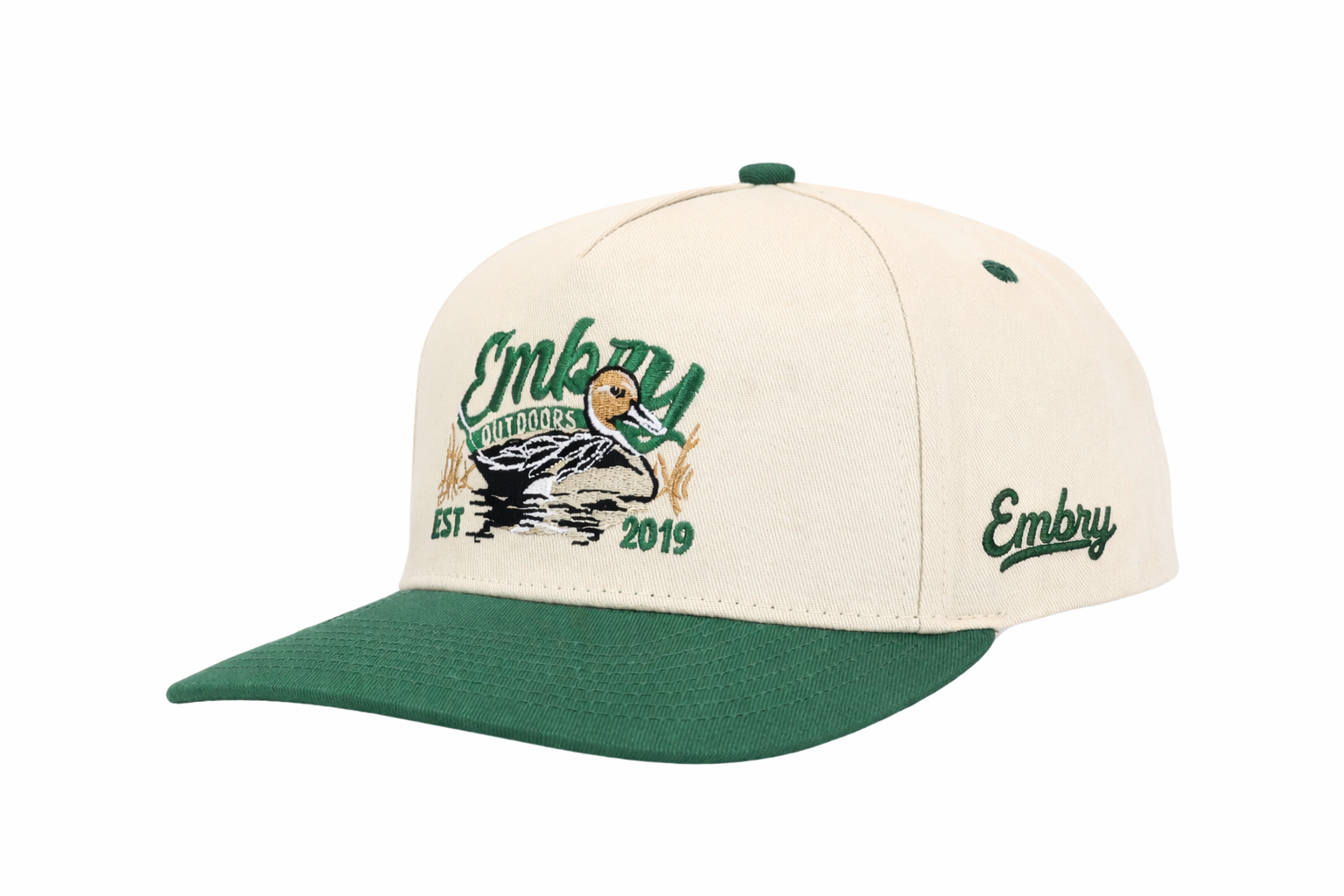 Cream/Green "Sprig" Trucker