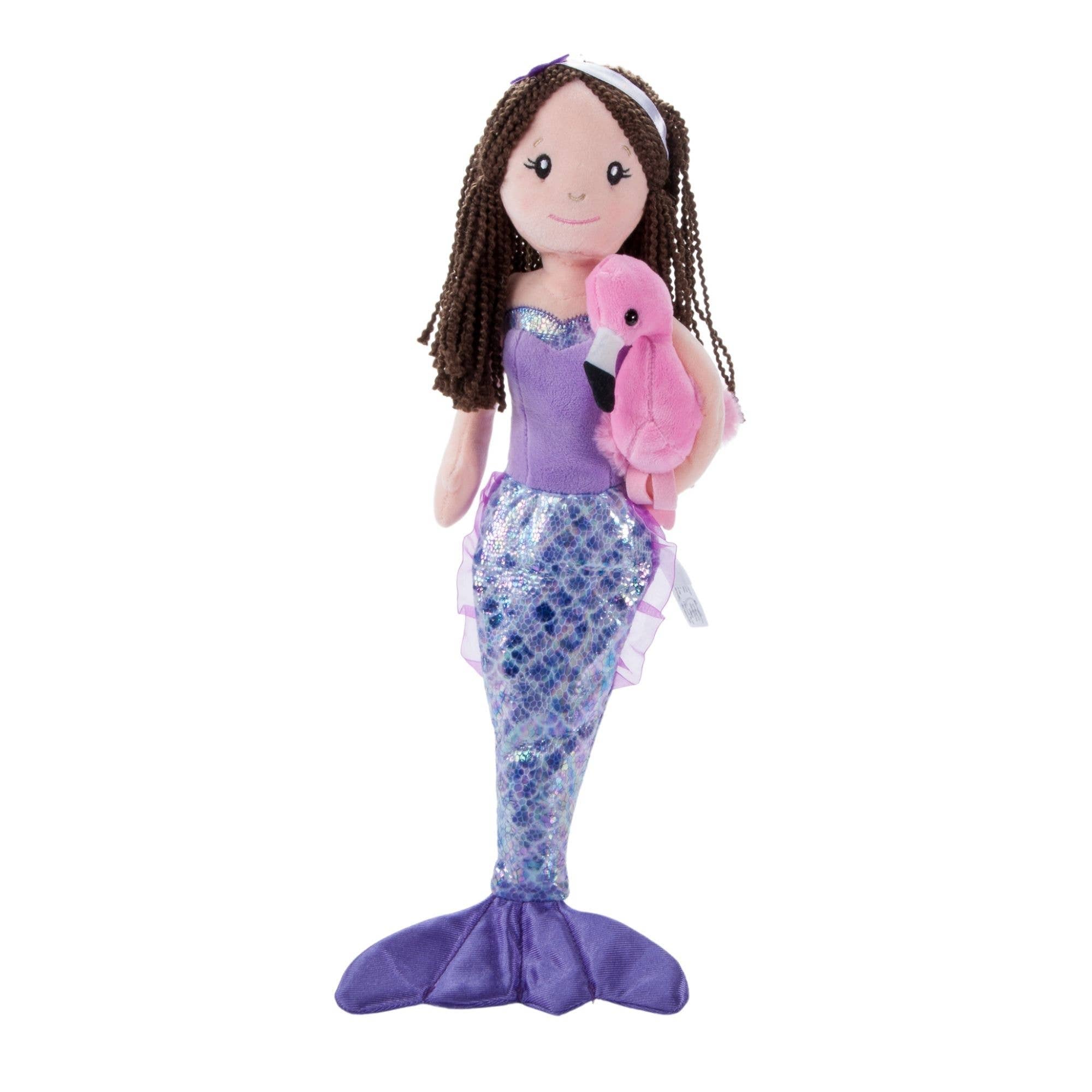 17" Mermaid w/ Flamingo