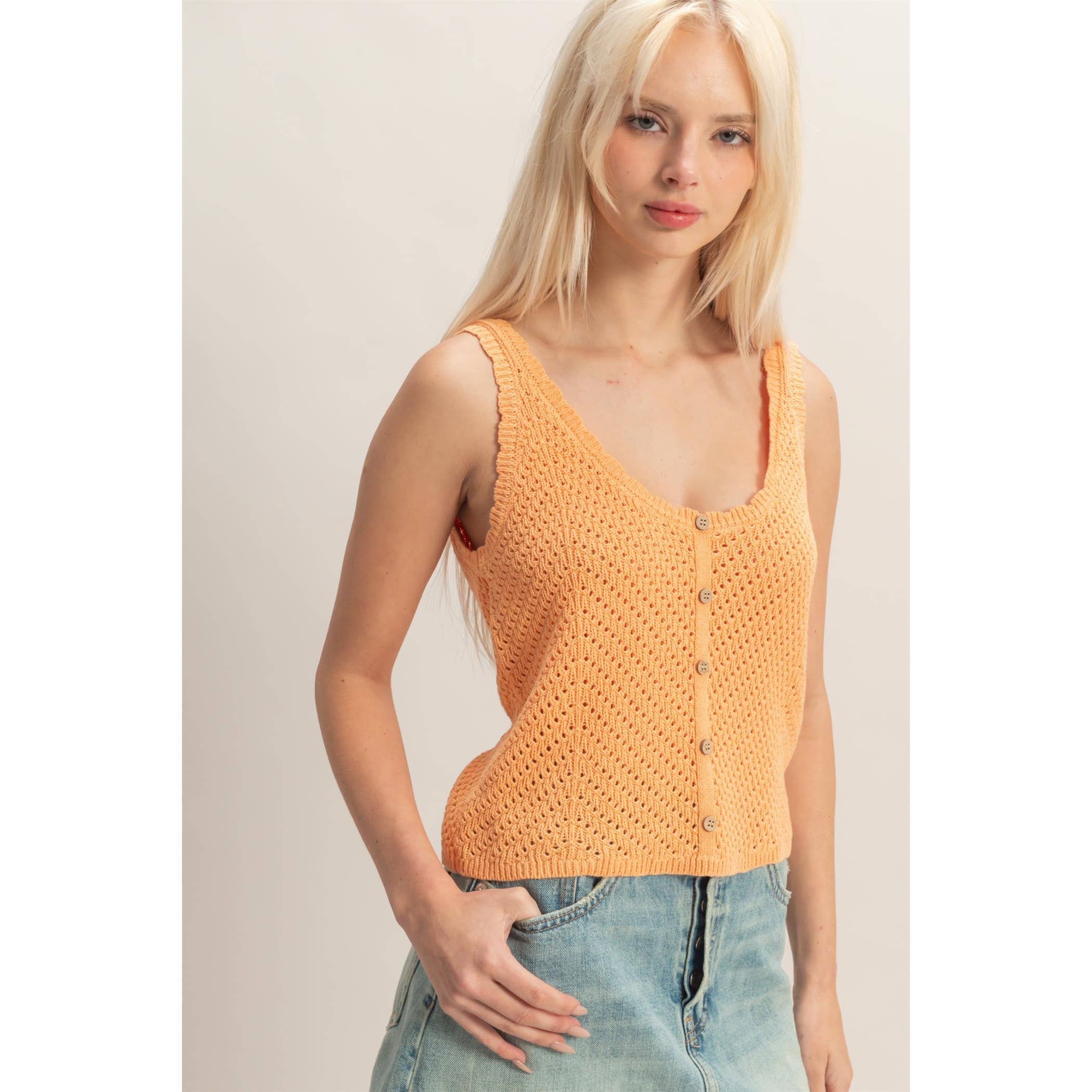 Open Knit Tank