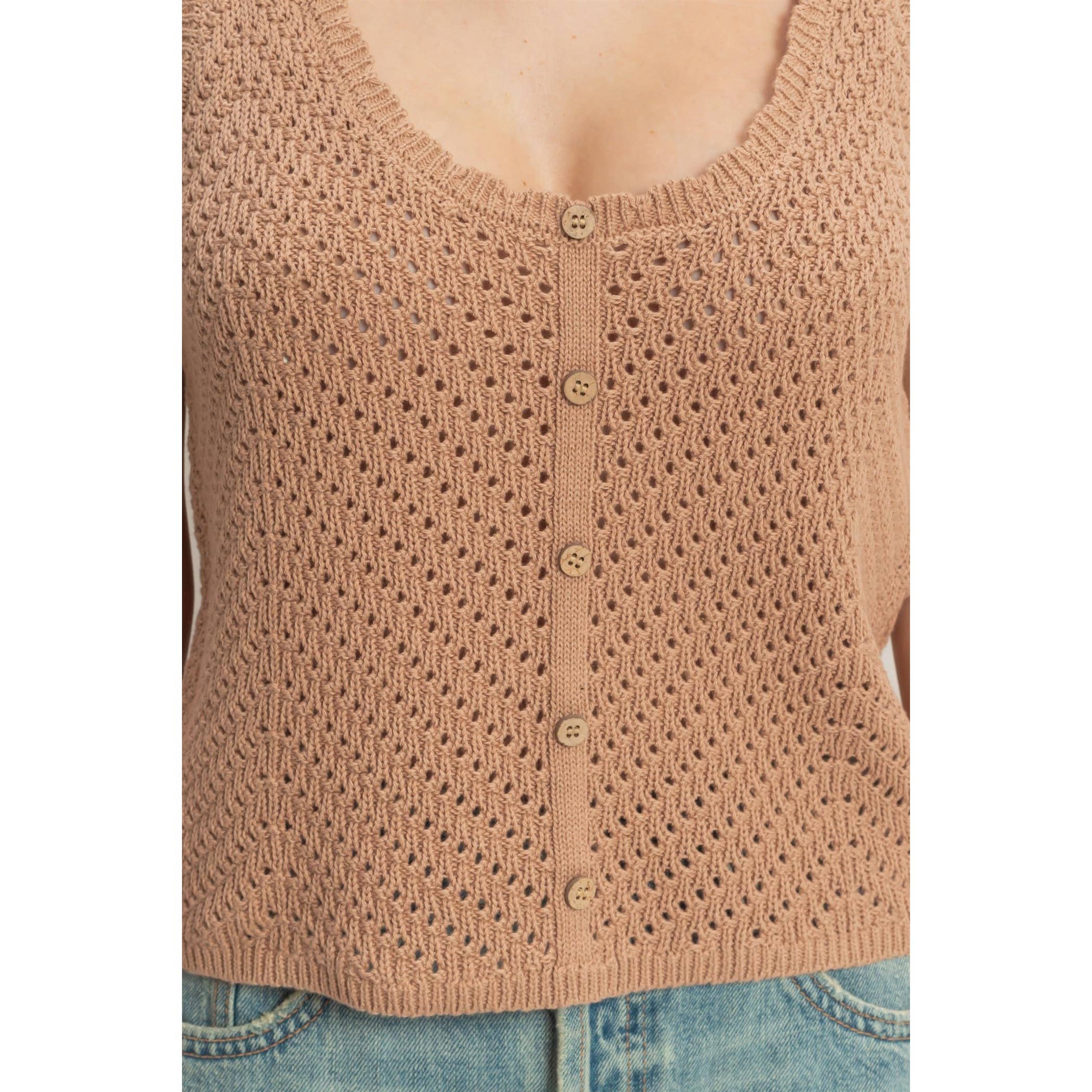 Open Knit Tank