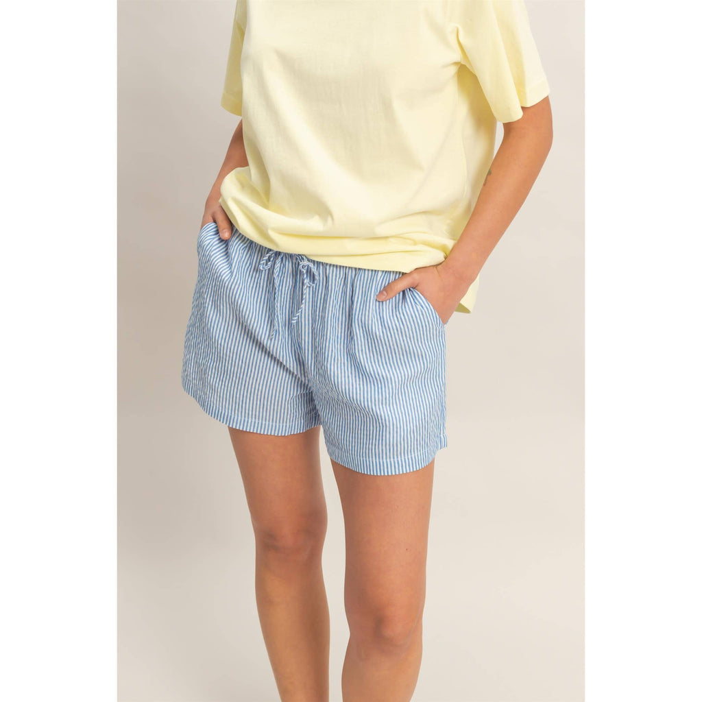 Striped Drawstring Shorts