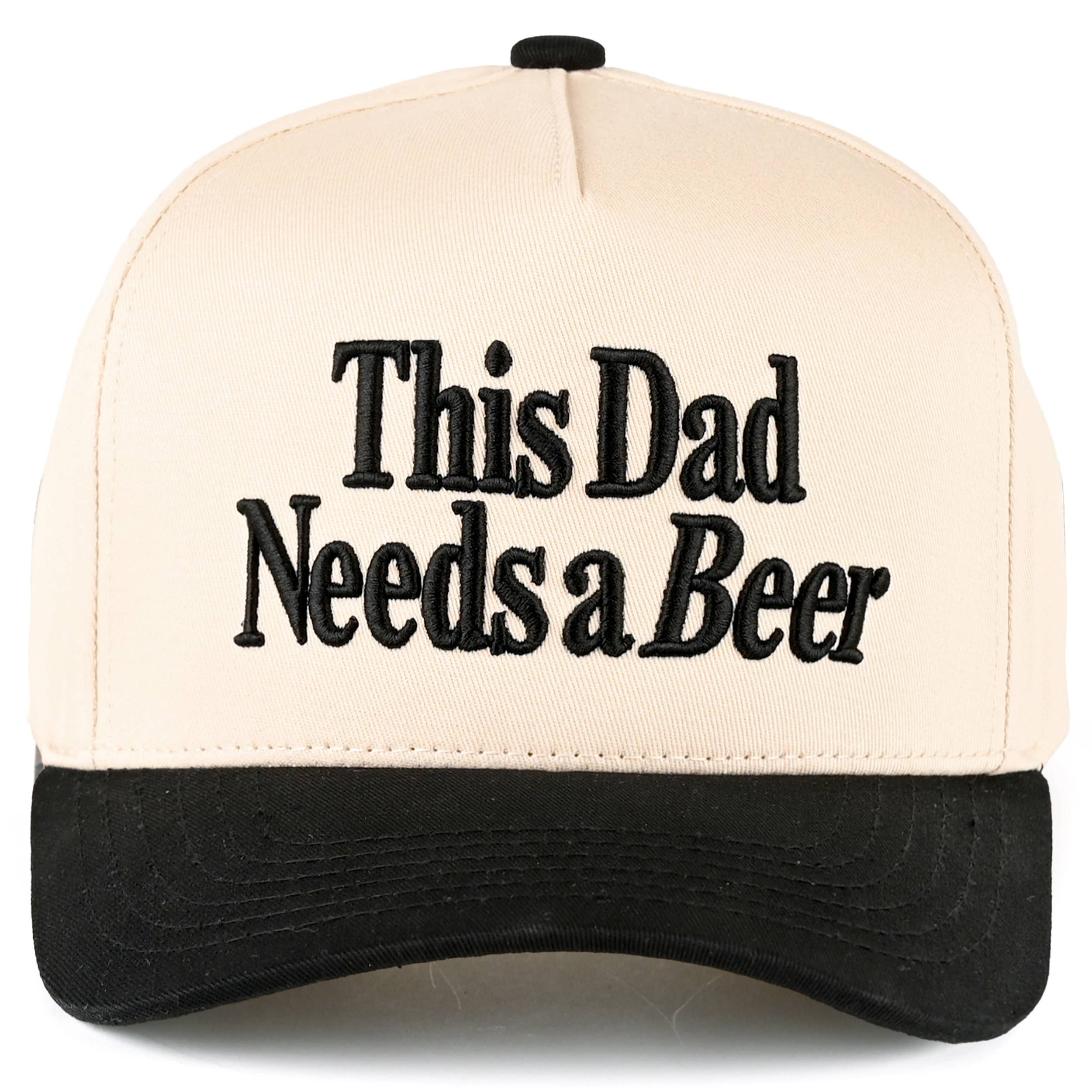 THIS DAD NEEDS A BEER Letter Trucker Cap