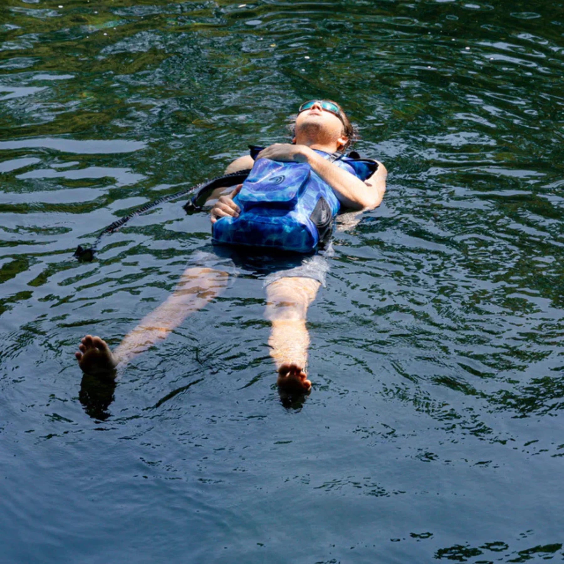 Waterproof Floating Backpack Dry Bag - Ocean Blue
