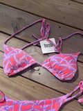 Palm Pop Ribbed Triangle | Top