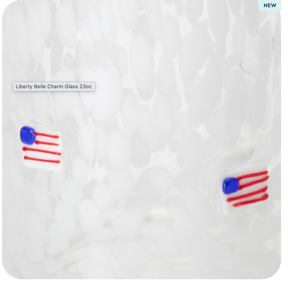 Liberty Belle Charm Glass 23 oz