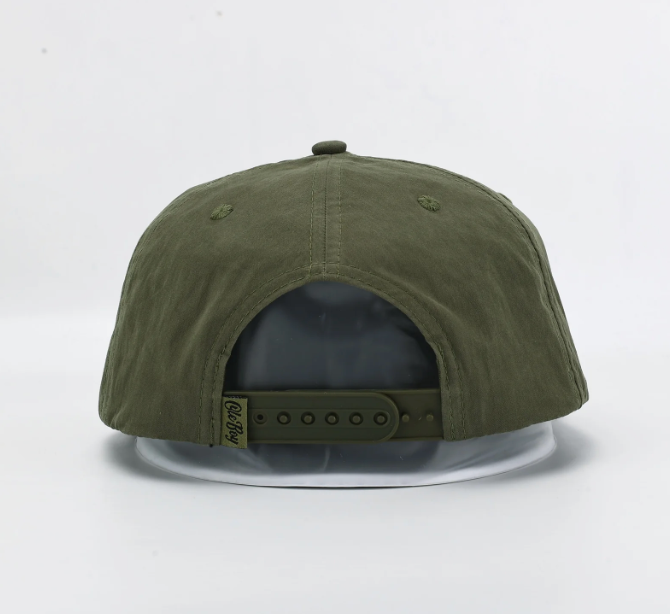 Green/Black Ole Boy Logo Rope Grandpa Hat
