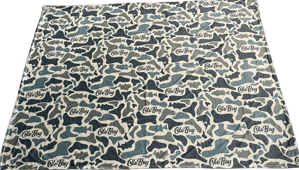 Ole Boy 80x60 Fleece Camo Blanket