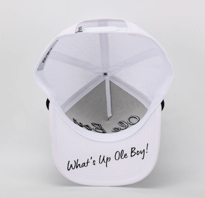 OLE BOY White Performance Golf Hat