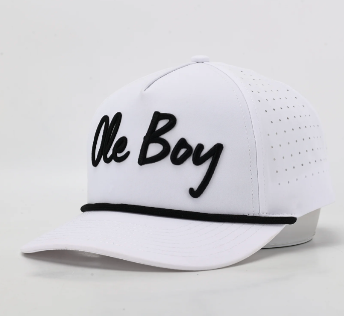 OLE BOY White Performance Golf Hat