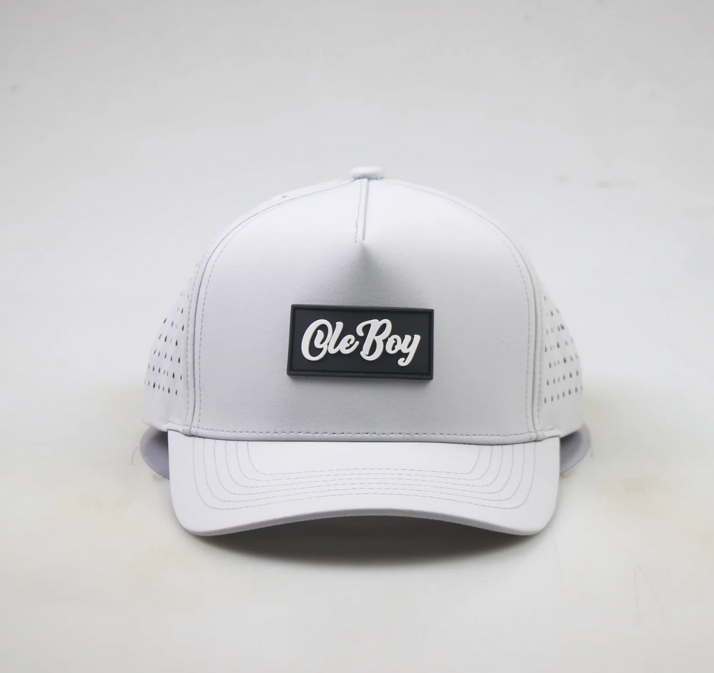 Grey Rubber Patch Hat
