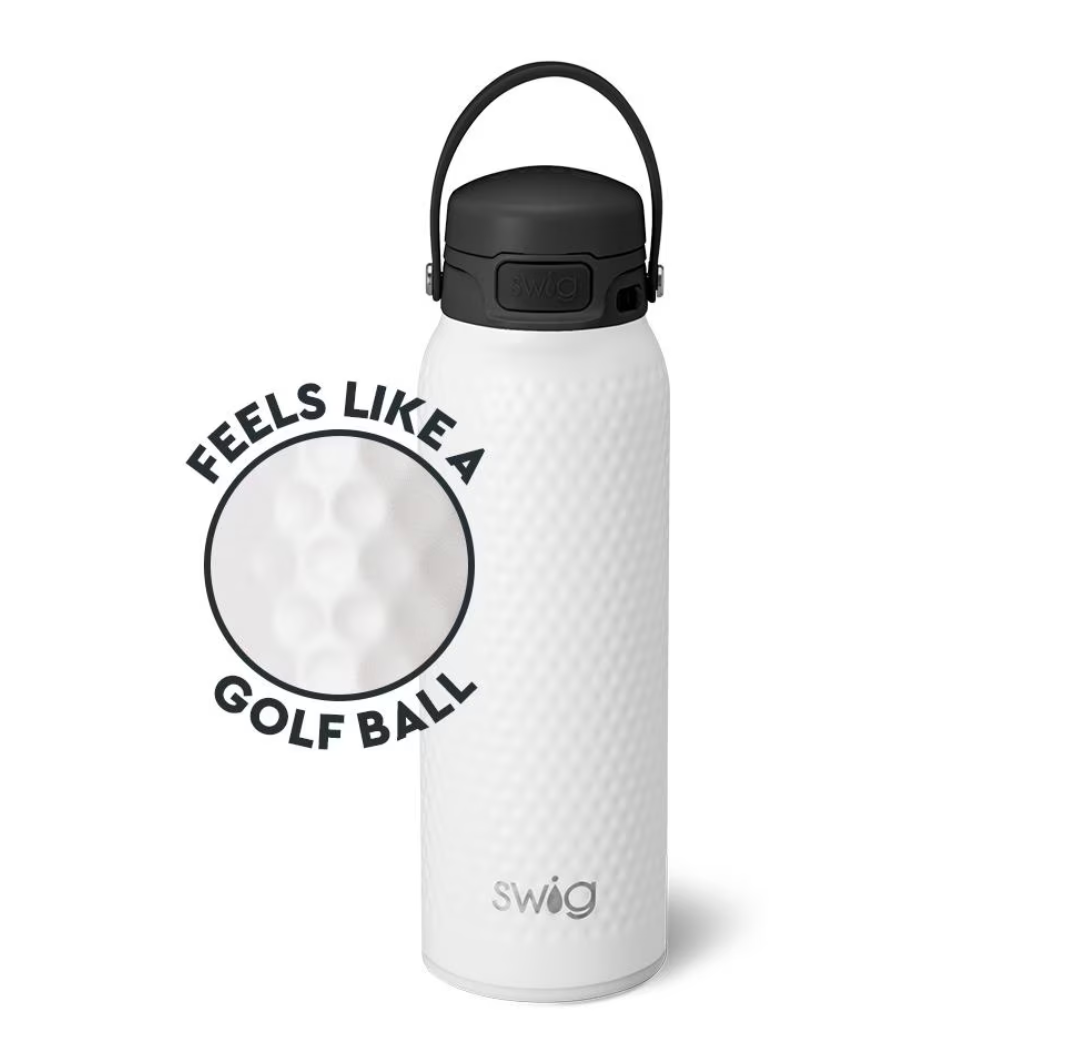 White Golf Ball Leakproof EZ Fill Bottle 32oz
