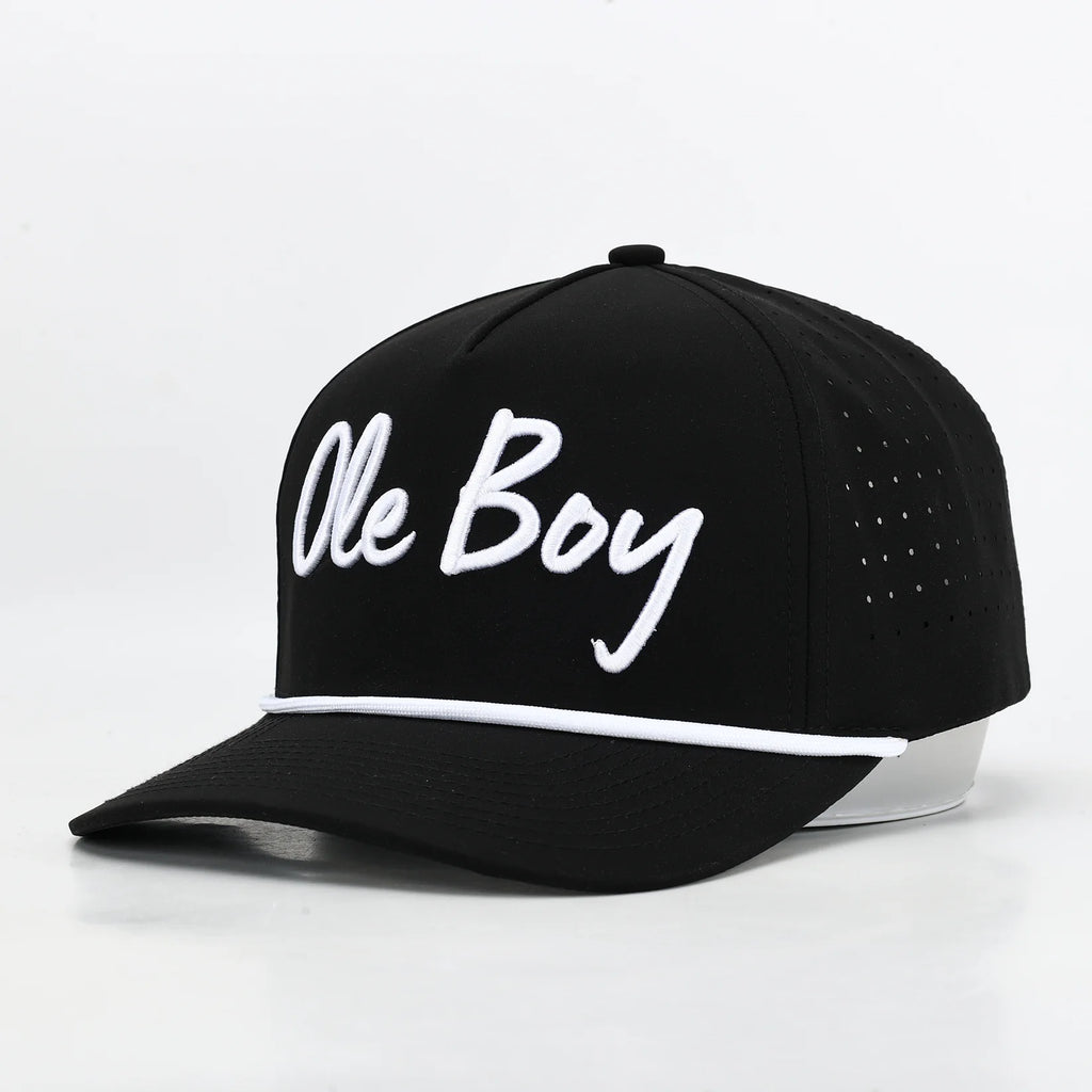 OLE BOY Black Performance Golf Hat