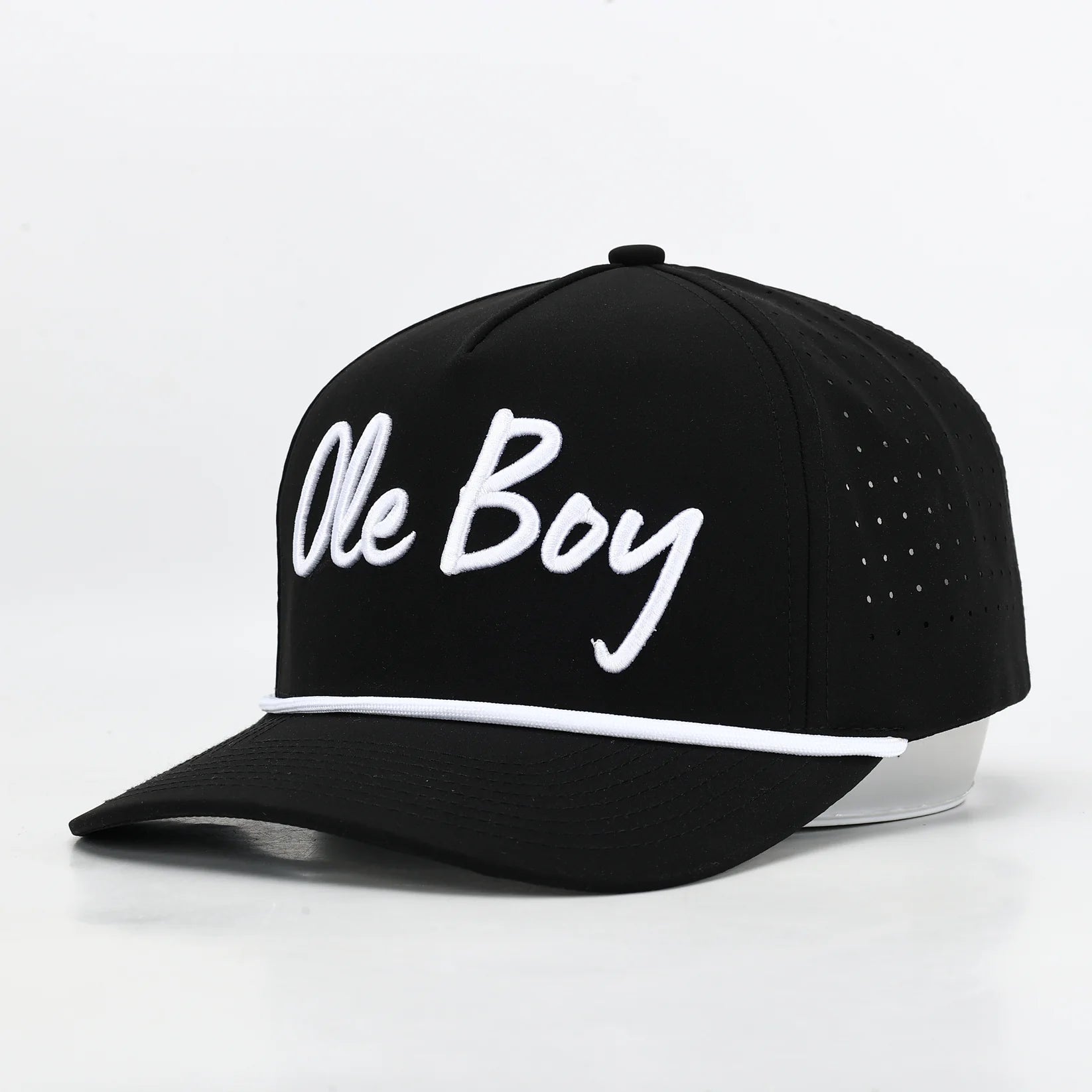 OLE BOY Black Performance Golf Hat