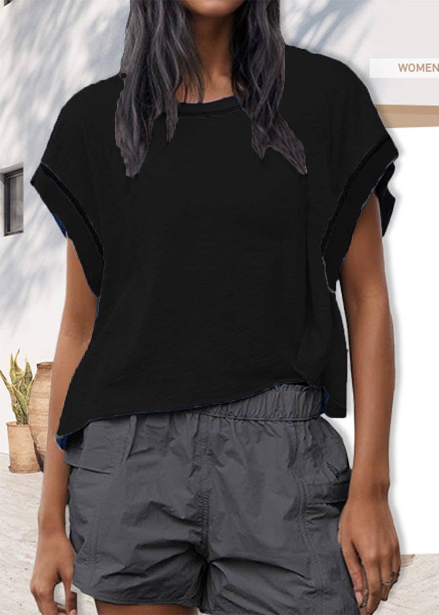 Black Cross-Back