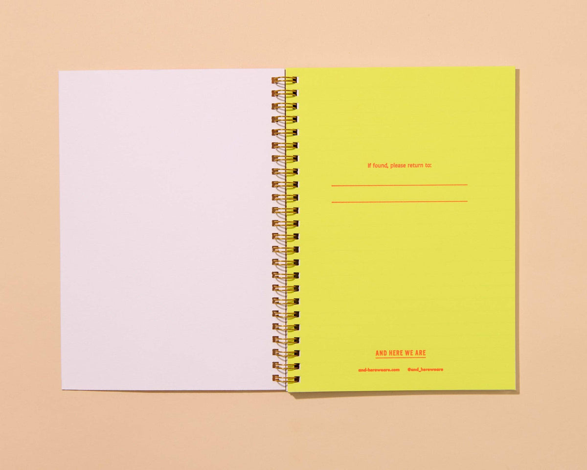 Letterpress A5 Spiral Notebook (Lined)—Diet Soda