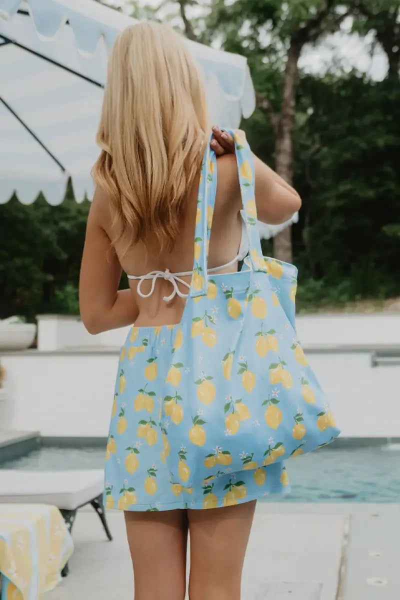 Zesty Lemons Wholesale Beach Tote