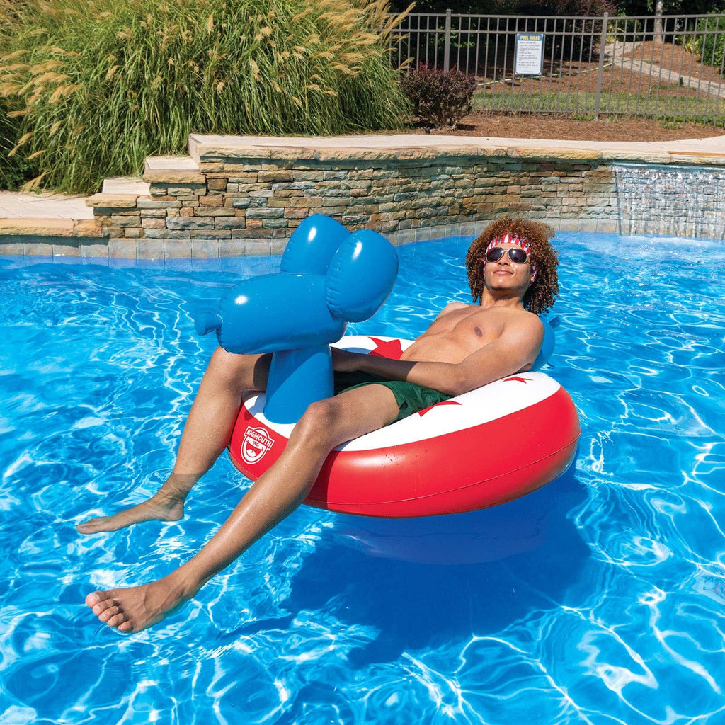 Patriotic Balloon Dog Pool Float – Inflated for the 250th