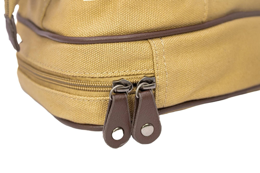 Mallard Men’s Khaki Canvas Toiletry Dopp Bag