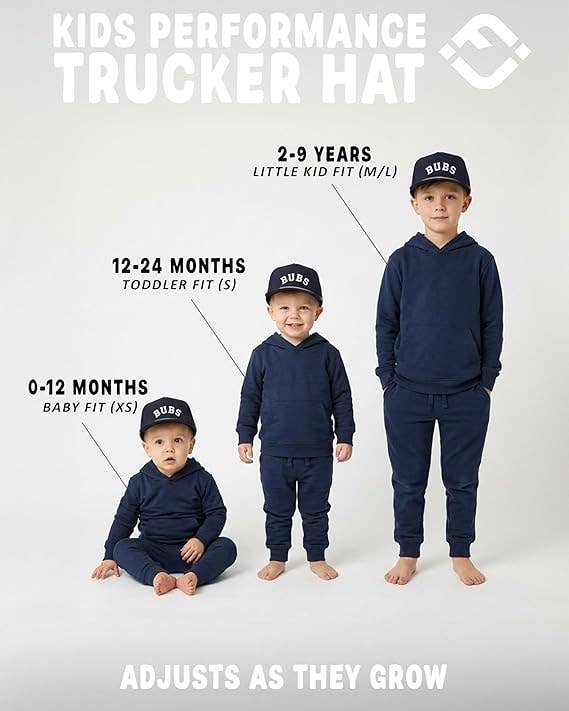 Kid's Golf Hat - Bubs - Navy