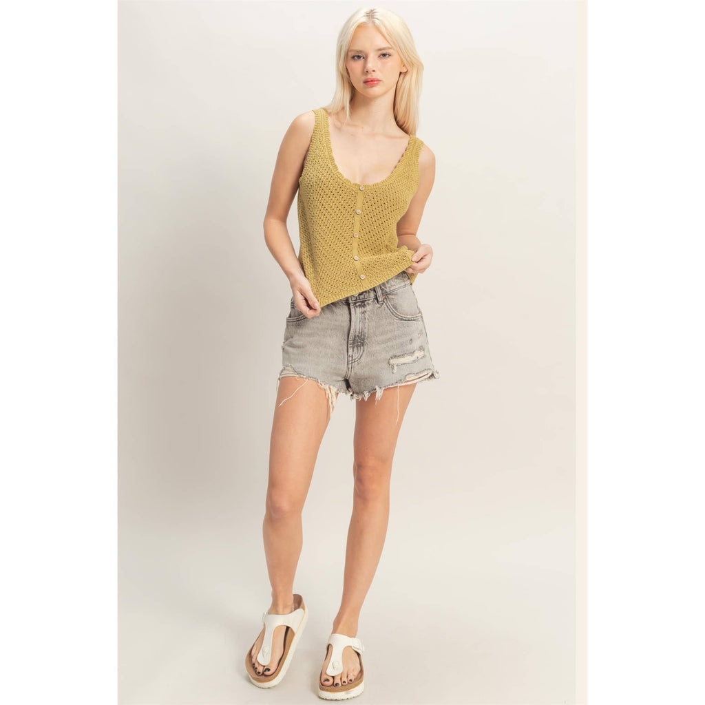 Open Knit Tank
