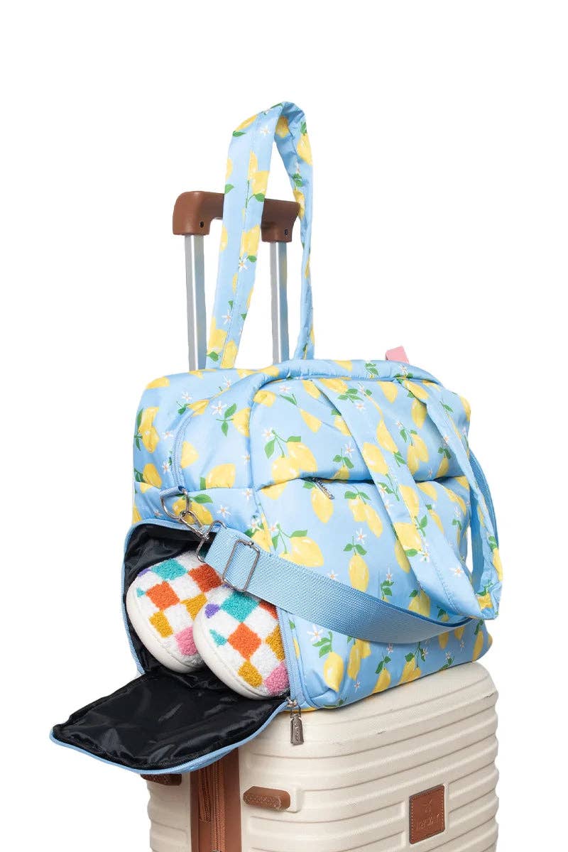 Zesty Lemons Overnight Bag Women