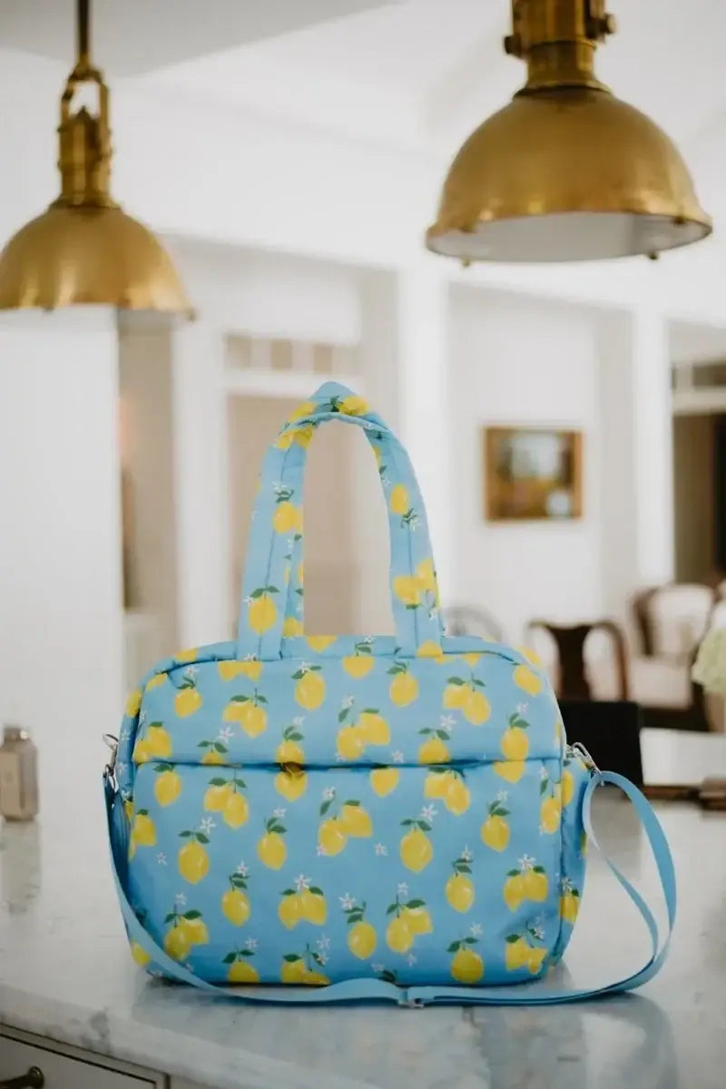 Zesty Lemons Overnight Bag Women