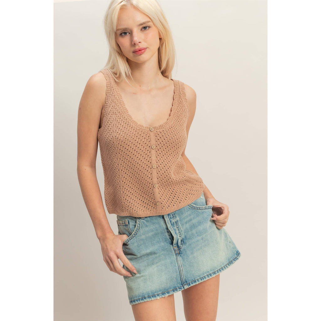 Open Knit Tank