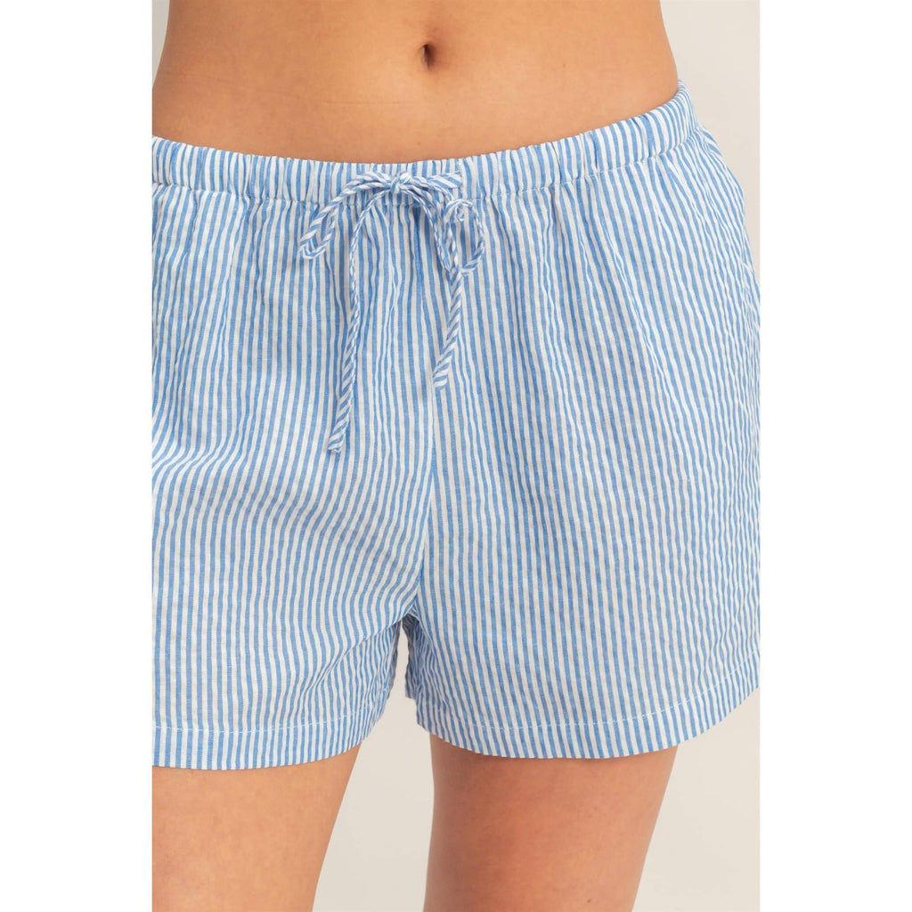 Striped Drawstring Shorts