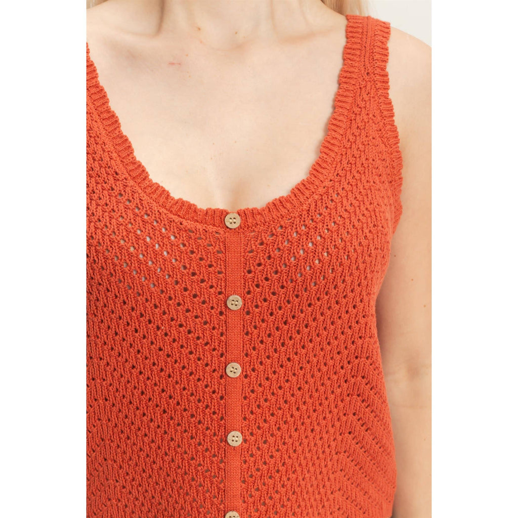 Open Knit Tank
