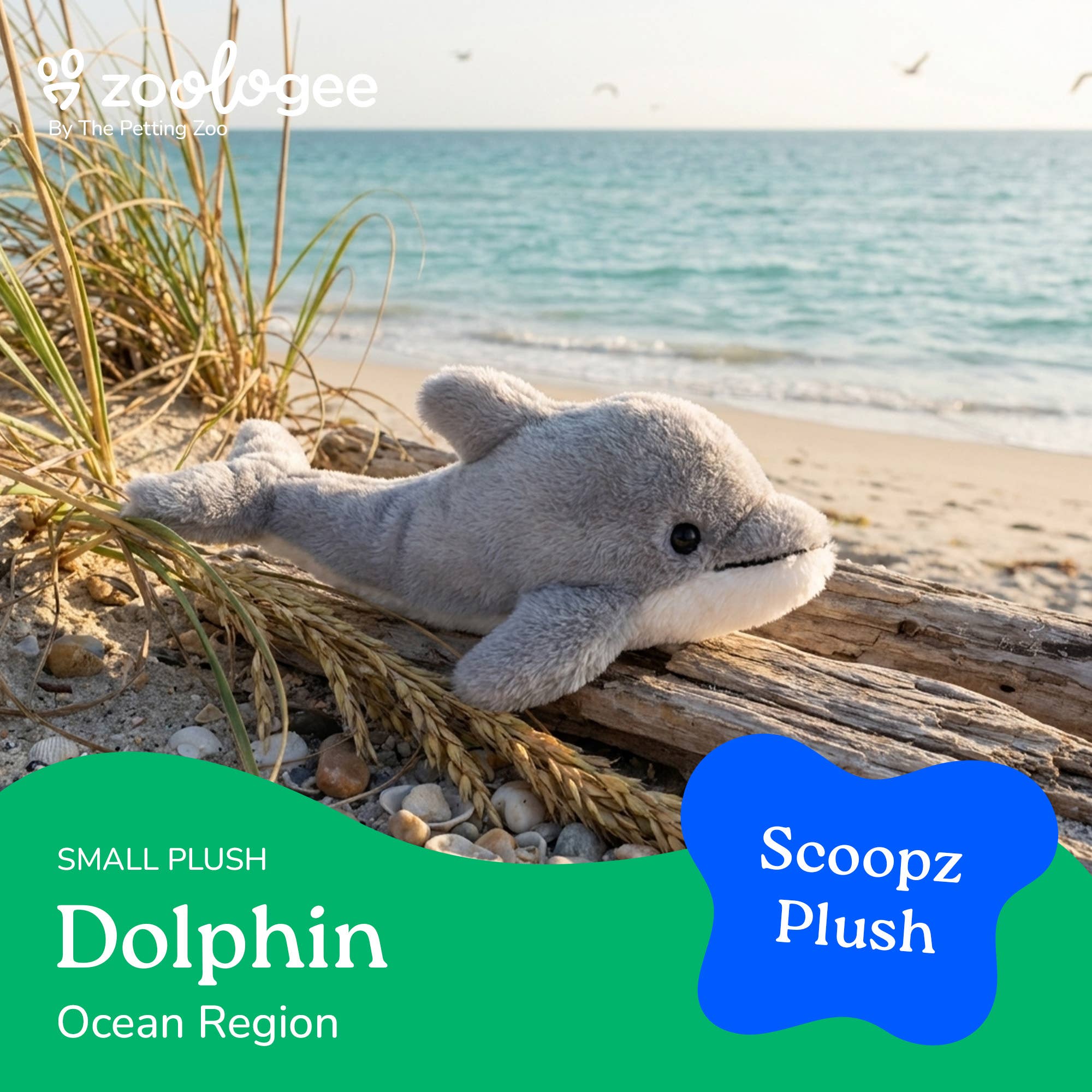 8" Scoopz Dolphin Sea Life