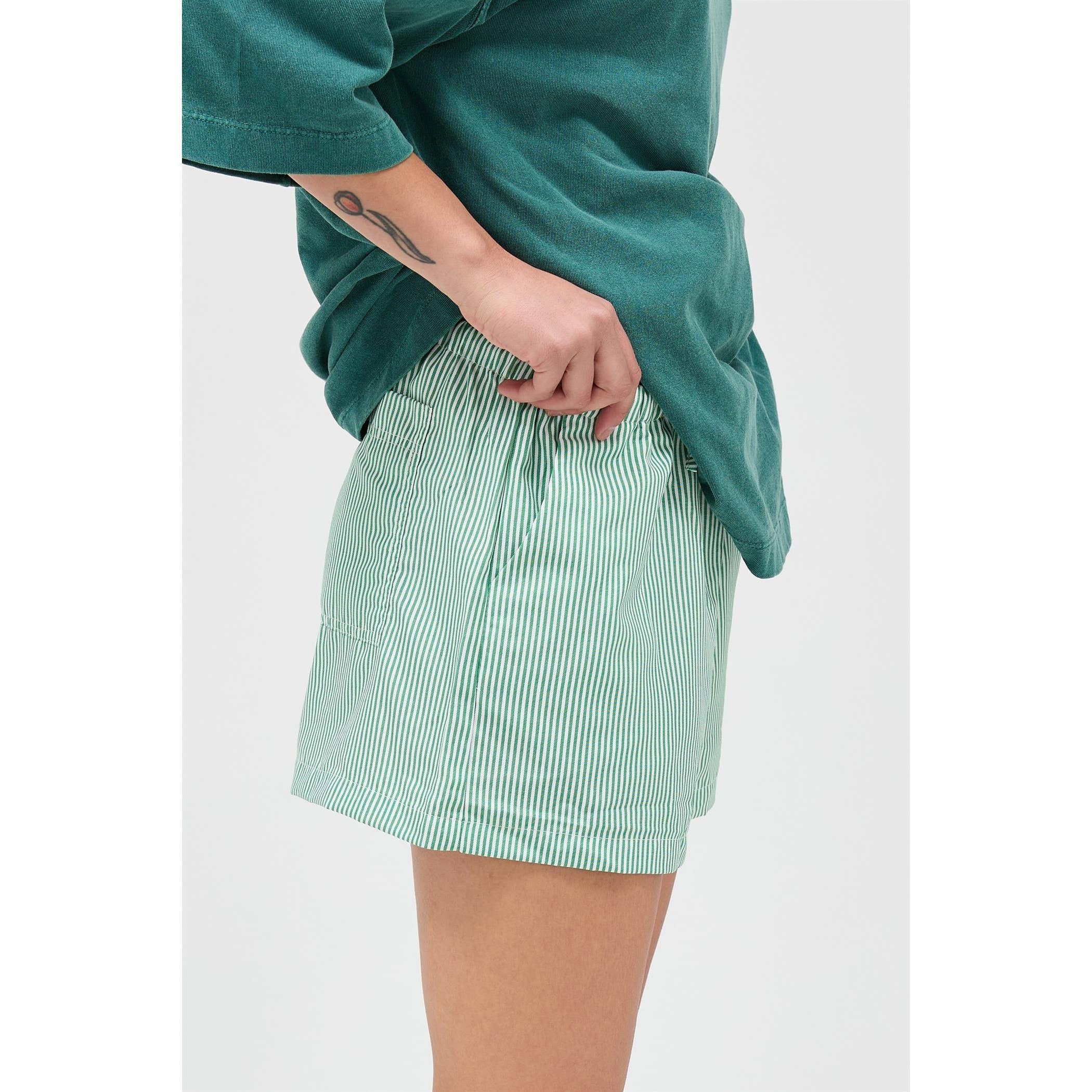 Striped Drawstring Shorts