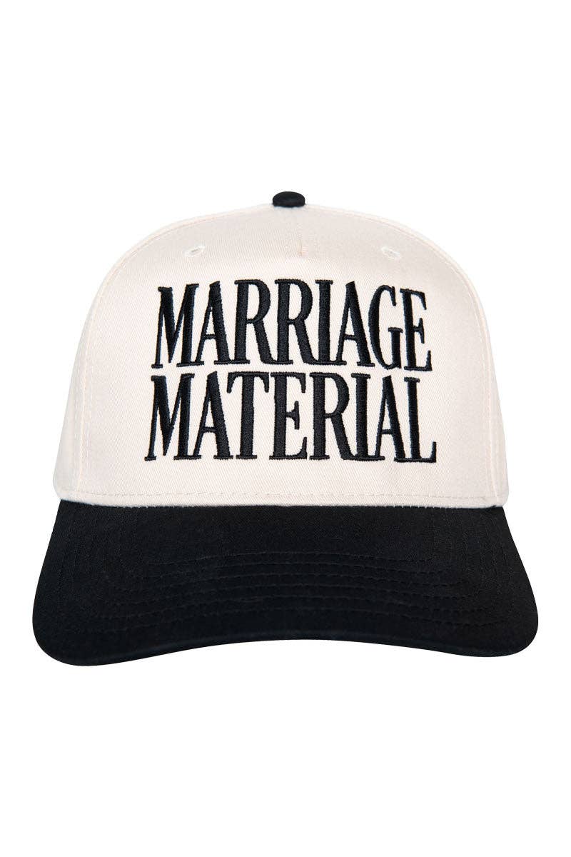Marriage Material Two-Toned Trucker Hats For Women For Grads