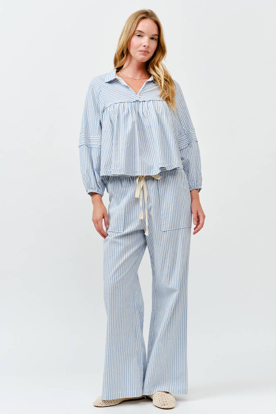Striped Linen Pant