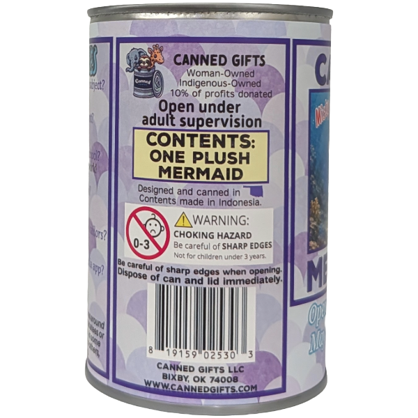 Misty the Canned Mermaid - Mermaid Plush in a Can w/Jokes