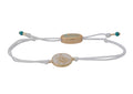 Bald head island sea turtle slider bracelet cream gold