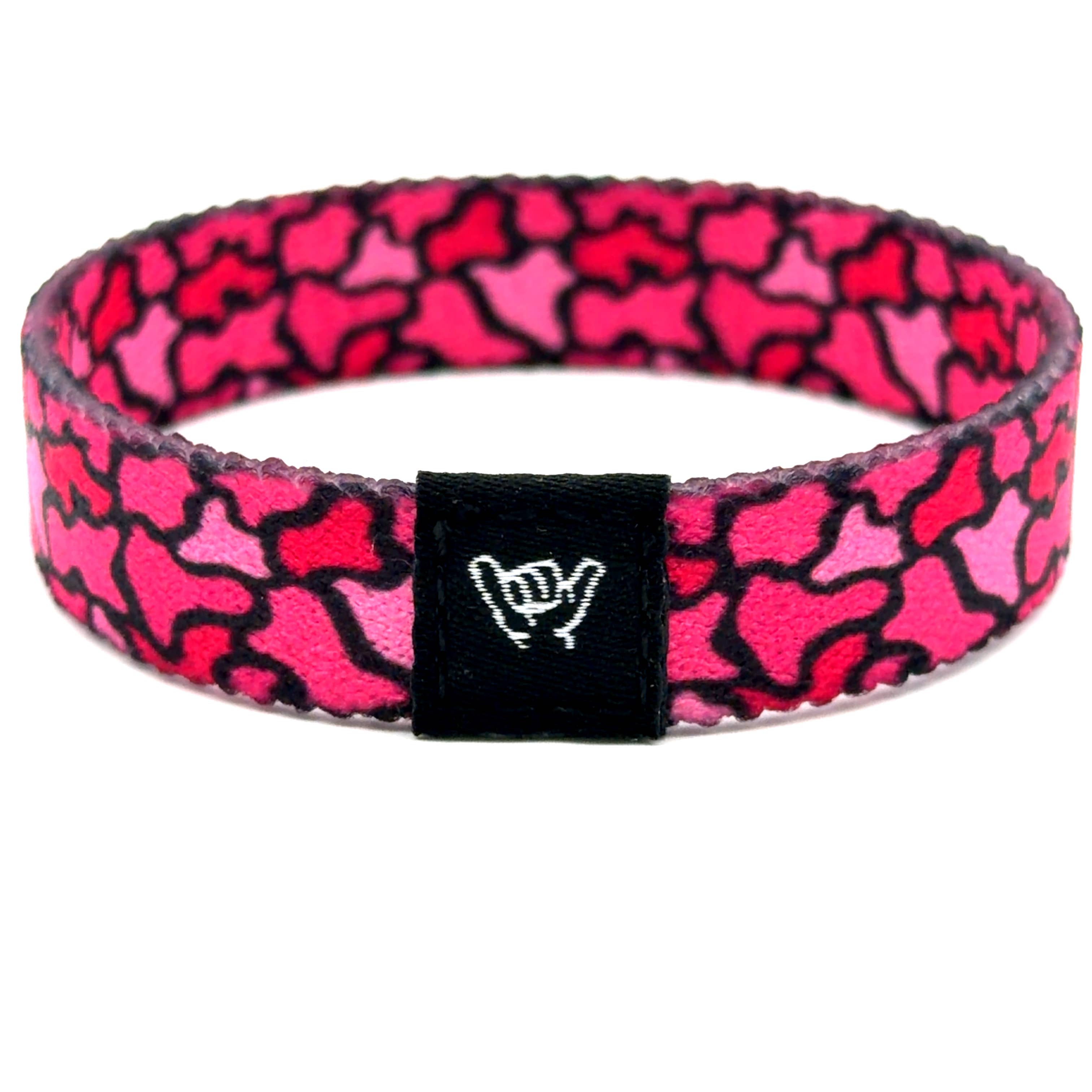Pink Camo Wristband Bracelet