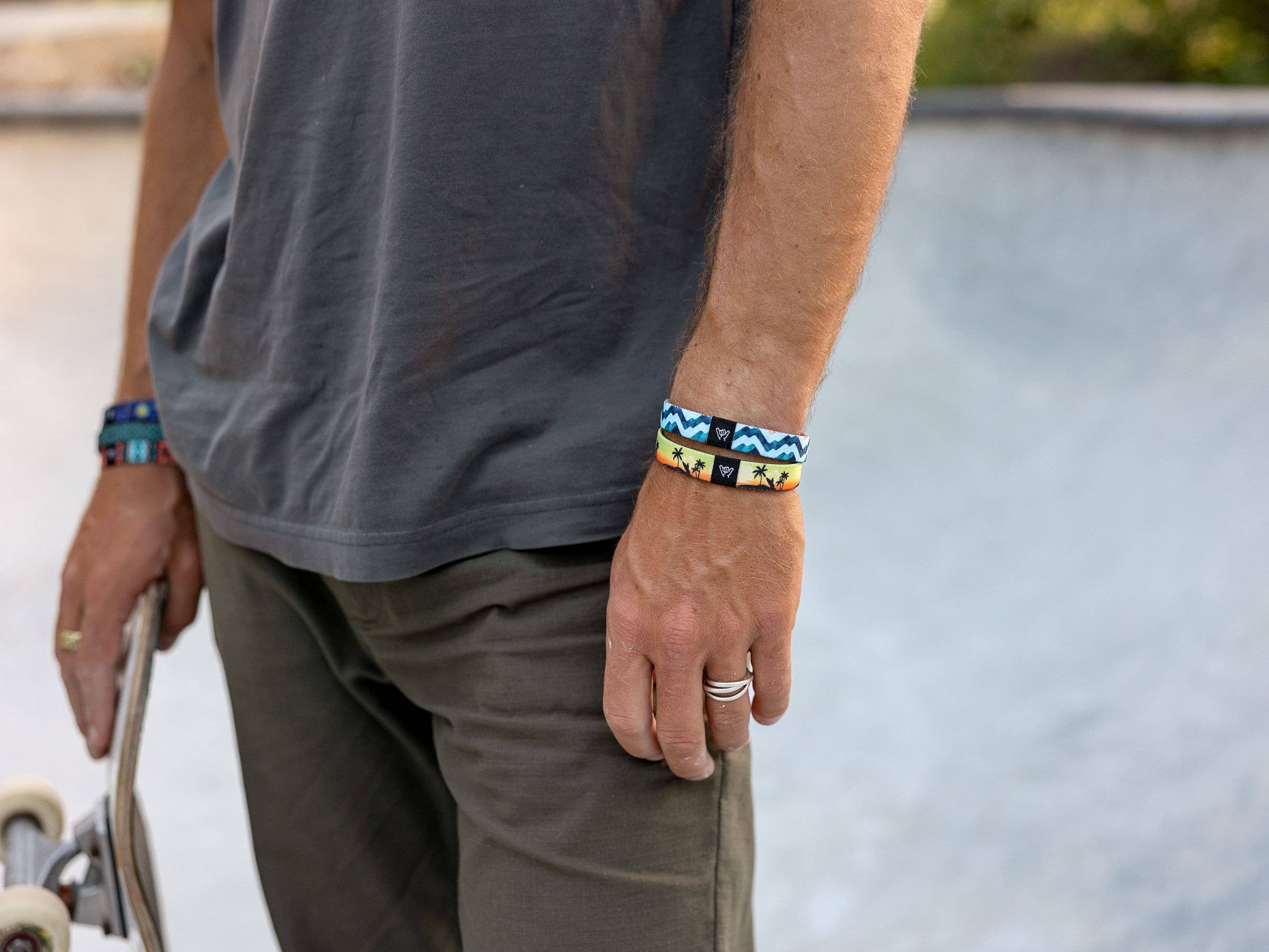 Pink Camo Wristband Bracelet