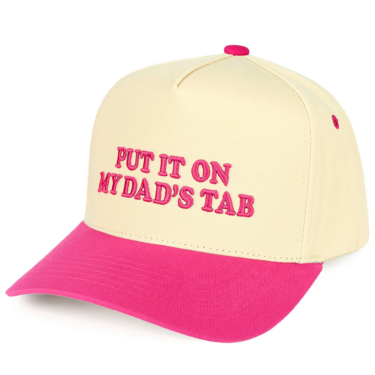 C.C PUT IT ON MY DAD'S TAB Letter Trucker Hat