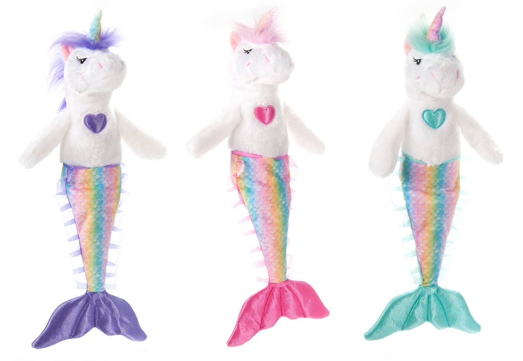 Mericorn Asst Green, Pink, Purple 17" (43cm)
