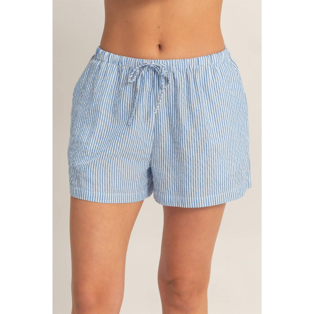 Striped Drawstring Shorts