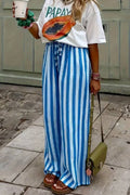 Striped Wide-Leg