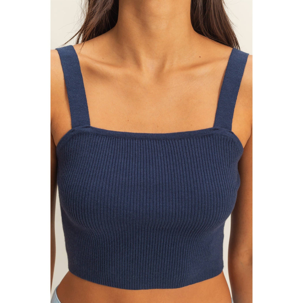 Ribbed Cropped Tank