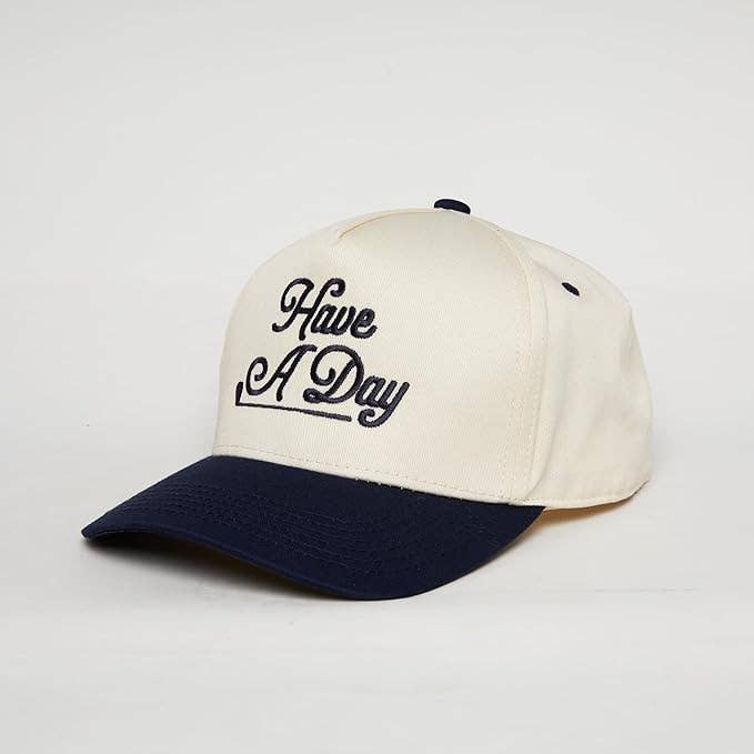 Have a Nice Day - Navy/Beige