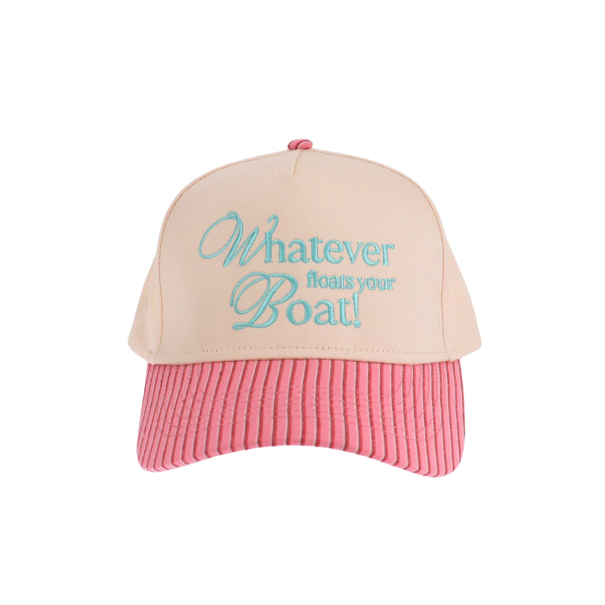 Whatever Floats Your Boat Embroidered Trucker Hat