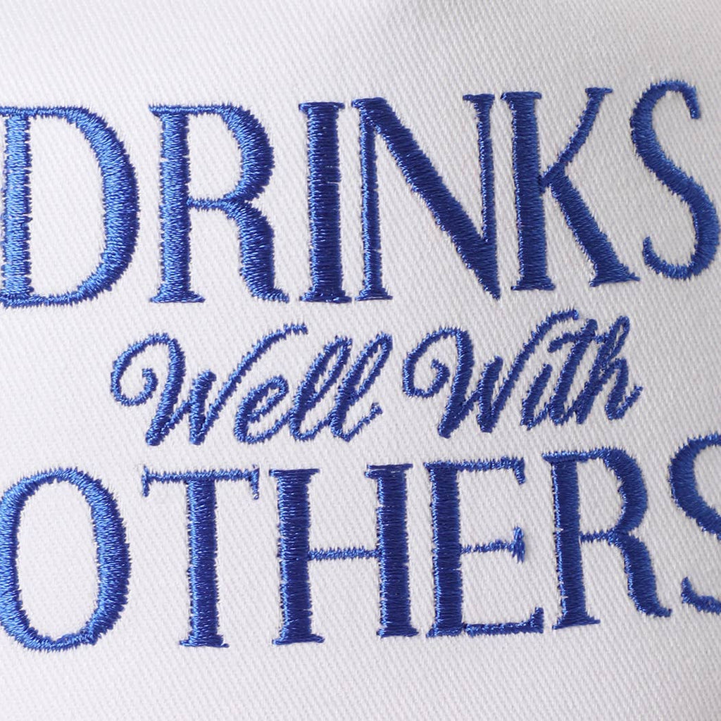 DRINKS Well With OTHERS Seersucker Brim Hat