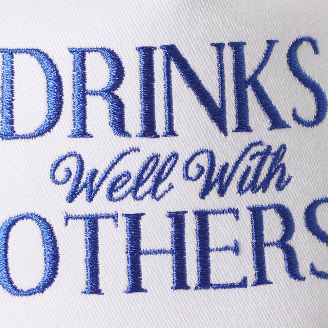 DRINKS Well With OTHERS Seersucker Brim Hat