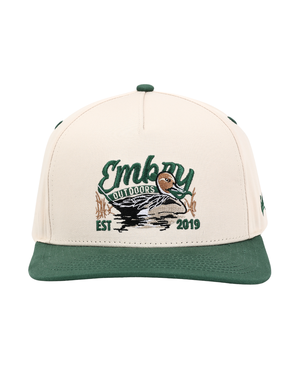 Cream/Green "Sprig" Trucker