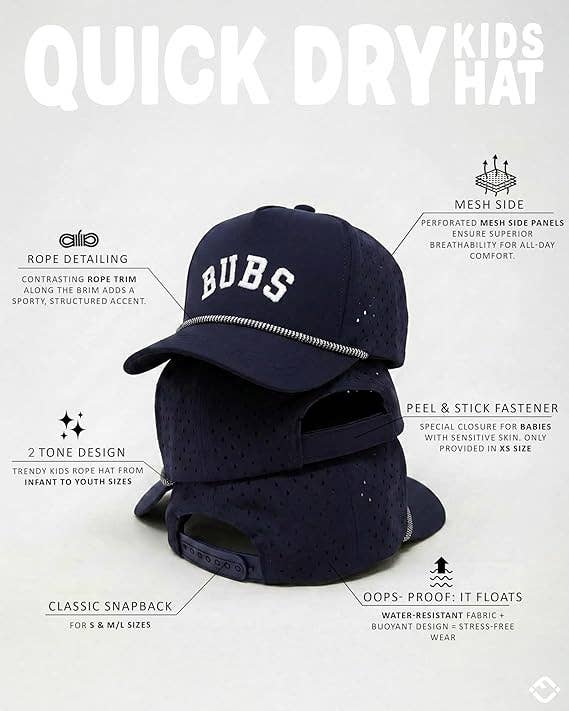 Kid's Golf Hat - Bubs - Navy