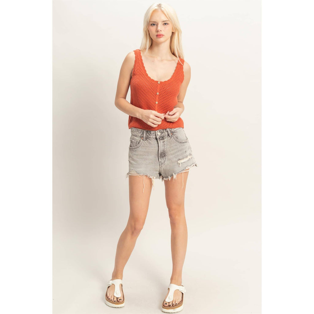Open Knit Tank
